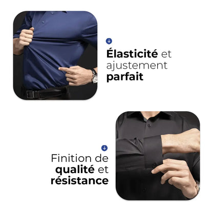 Chemise Habillée pour Homme Coupe Slim UltraTech™ (1 Achetée, 1 Offerte)